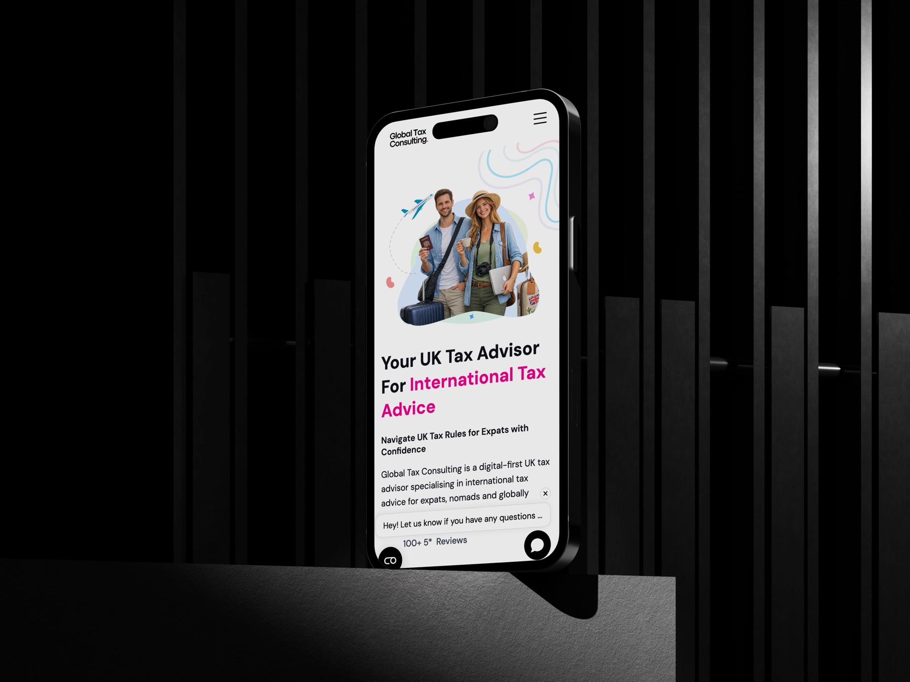 Global Tax Consulting — international tax, made clear. — mobile